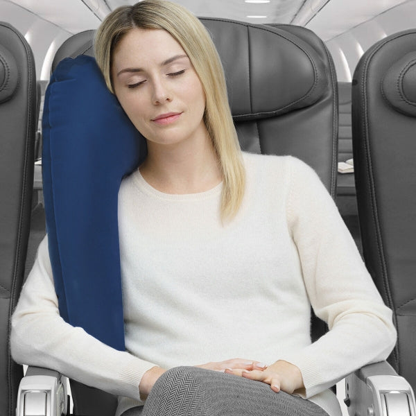 Almohada de Viaje Hinchable con Sujeción para Asientos